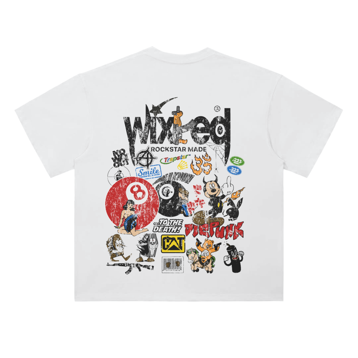 Wixked Rockstar Made/Graffiti T-Shirt